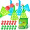Pop, Pass & Catch Ball Game for Kids Ages 5+ – Indoor & Outdoor Fun with 4 Launcher Baskets and 24 Balls, Easter Basket Stuffers, Party Favors, Beach & Sports Toy